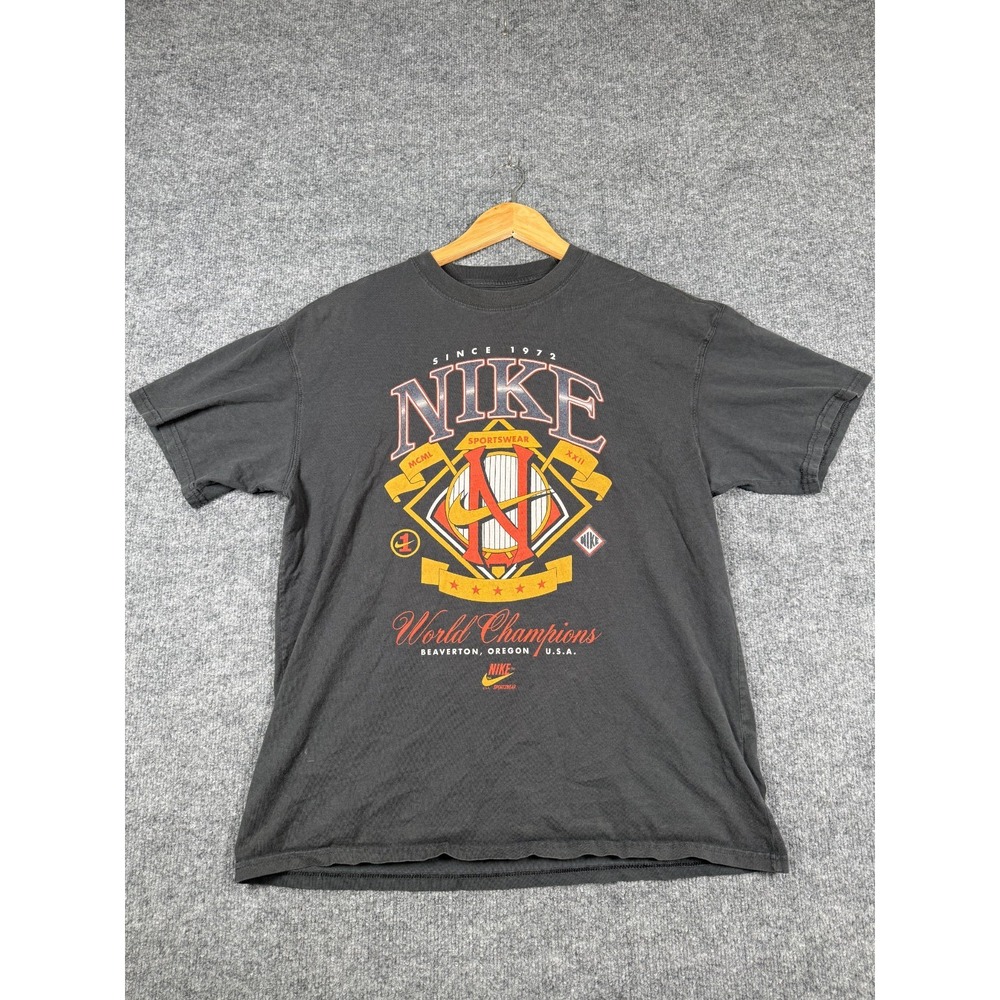 Nike Sportswear Max90 World Champs Graphic T-Shirt Mens Medium Black Crew Neck